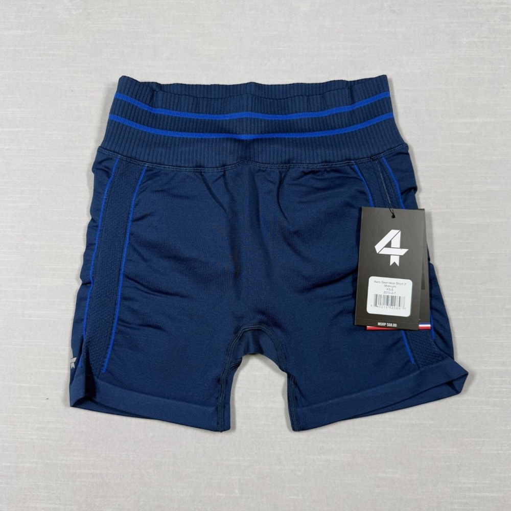 Fourlaps Four:Laps Aero Seamless Short Women's 3" Size M/L NWT Midnight Blue